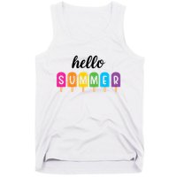 Hello Summer Popsicle Colorful Tank Top