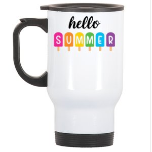 Hello Summer Popsicle Colorful Stainless Steel Travel Mug