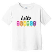 Hello Summer Popsicle Colorful Toddler T-Shirt