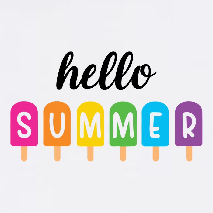 Hello Summer Popsicle Colorful Toddler T-Shirt