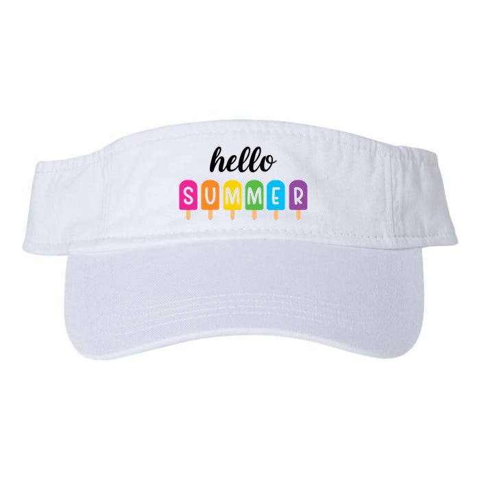 Hello Summer Popsicle Colorful Visor