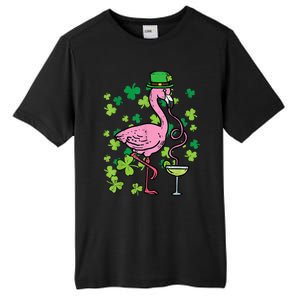 Happy St Patrick's Day Irish Flamingo Saint Pattys Paddys  Tall Fusion ChromaSoft Performance T-Shirt