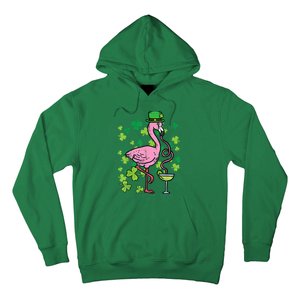 Happy St Patrick's Day Irish Flamingo Saint Pattys Paddys  Hoodie