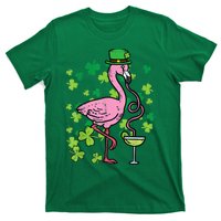 Happy St Patrick's Day Irish Flamingo Saint Pattys Paddys  T-Shirt