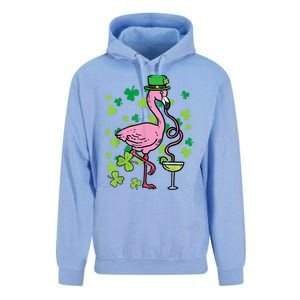 Happy St Patrick's Day Irish Flamingo Saint Pattys Paddys  Unisex Surf Hoodie