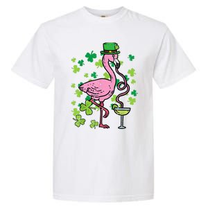 Happy St Patrick's Day Irish Flamingo Saint Pattys Paddys  Garment-Dyed Heavyweight T-Shirt