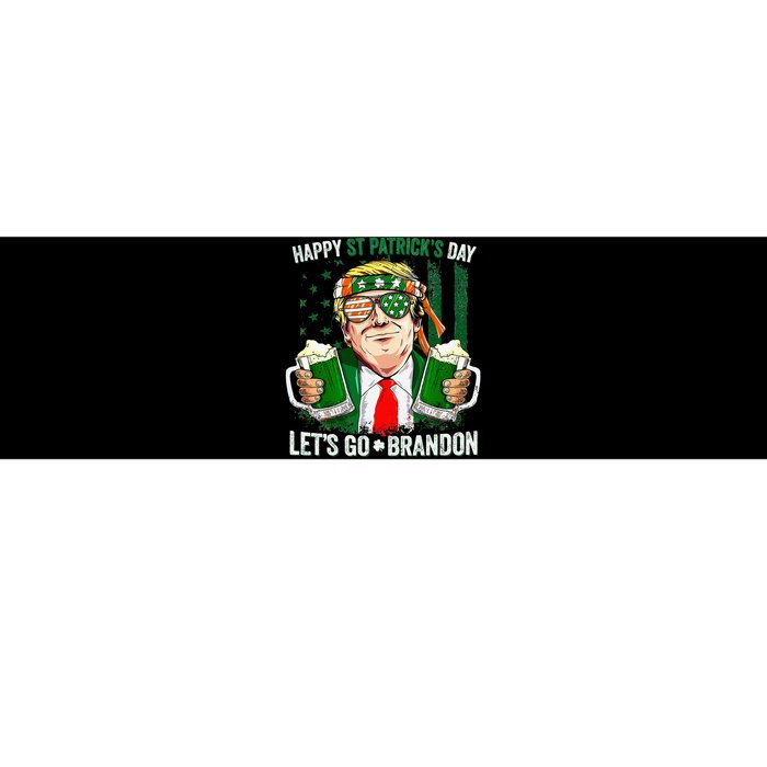 Happy St Patricks day Let's Go Beer Brandon Trump Leprechaun Bumper Sticker