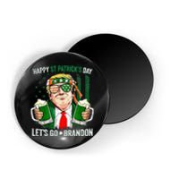 Happy St Patricks day Let's Go Beer Brandon Trump Leprechaun Magnet