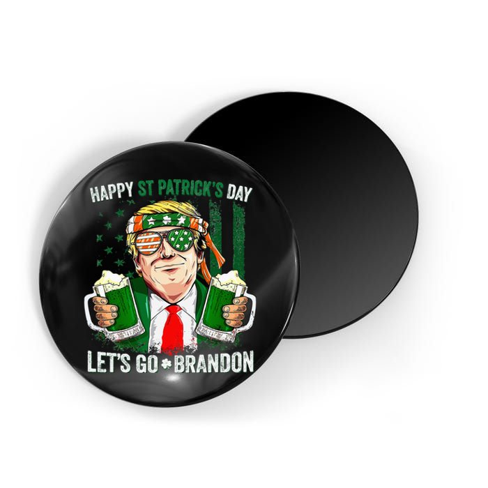 Happy St Patricks day Let's Go Beer Brandon Trump Leprechaun Magnet