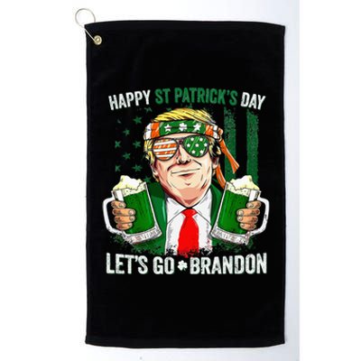 Happy St Patricks day Let's Go Beer Brandon Trump Leprechaun Platinum Collection Golf Towel