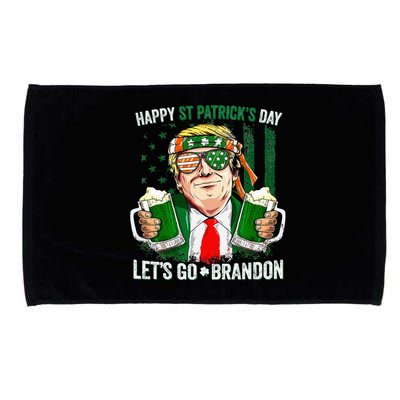 Happy St Patricks day Let's Go Beer Brandon Trump Leprechaun Microfiber Hand Towel