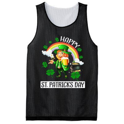 Happy St. Patrick's Day Saint Shenanigan Clover Irishman Mesh Reversible Basketball Jersey Tank