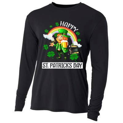 Happy St. Patrick's Day Saint Shenanigan Clover Irishman Cooling Performance Long Sleeve Crew