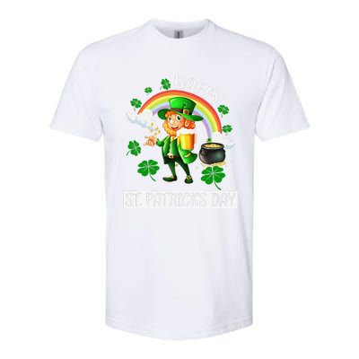 Happy St. Patrick's Day Saint Shenanigan Clover Irishman Softstyle CVC T-Shirt