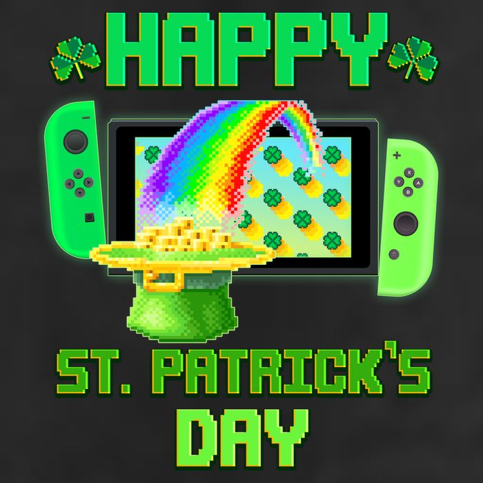 Happy St Patricks Day Retro Pixel Video Game Cool Comfort Performance Bucket Hat