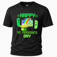 Happy St Patricks Day Retro Pixel Video Game Performance Shirt