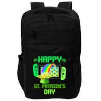 Happy St Patricks Day Retro Pixel Video Game Impact Tech Backpack