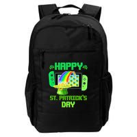 Happy St Patricks Day Retro Pixel Video Game Backpack