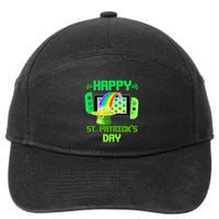 Happy St Patricks Day Retro Pixel Video Game 7-Panel Snapback Hat