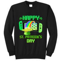 Happy St Patricks Day Retro Pixel Video Game Tall Sweatshirt