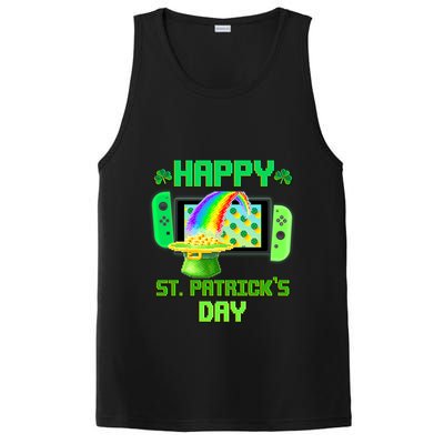 Happy St Patricks Day Retro Pixel Video Game PosiCharge Competitor Tank