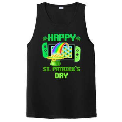 Happy St Patricks Day Retro Pixel Video Game PosiCharge Competitor Tank