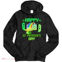 Happy St Patricks Day Retro Pixel Video Game Tie Dye Hoodie