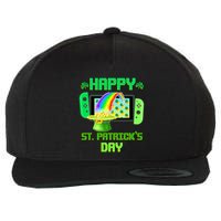 Happy St Patricks Day Retro Pixel Video Game Wool Snapback Cap