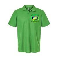 Happy St Patricks Day Retro Pixel Video Game Softstyle Adult Sport Polo