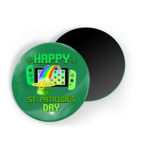 Happy St Patricks Day Retro Pixel Video Game Magnet