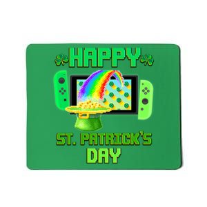 Happy St Patricks Day Retro Pixel Video Game Mousepad