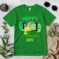 Happy St Patricks Day Retro Pixel Video Game Premium T-Shirt