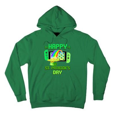 Happy St Patricks Day Retro Pixel Video Game Tall Hoodie