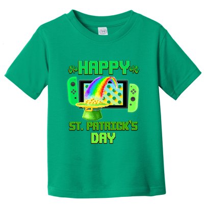 Happy St Patricks Day Retro Pixel Video Game Toddler T-Shirt