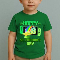 Happy St Patricks Day Retro Pixel Video Game Toddler T-Shirt