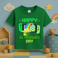 Happy St Patricks Day Retro Pixel Video Game Toddler T-Shirt