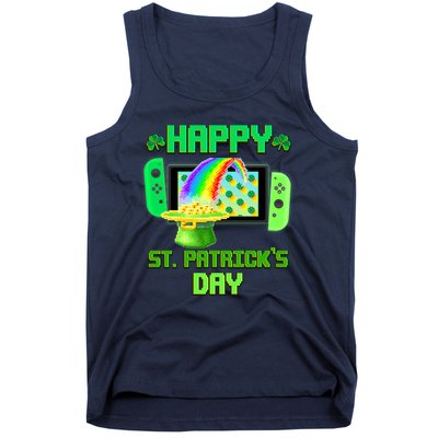 Happy St Patricks Day Retro Pixel Video Game Tank Top