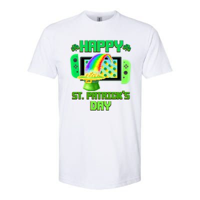 Happy St Patricks Day Retro Pixel Video Game Softstyle® CVC T-Shirt