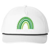 Happy St Patrick's Day Rainbow Irish Shamrock Leprechaun Snapback Five-Panel Rope Hat