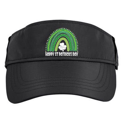 Happy St Patrick's Day Rainbow Irish Shamrock Leprechaun Adult Drive Performance Visor