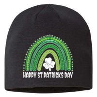 Happy St Patrick's Day Rainbow Irish Shamrock Leprechaun Sustainable Beanie