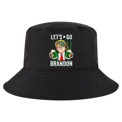 Happy St Patricks day Let's Go Beer Brandon Trump Leprechaun  Cool Comfort Performance Bucket Hat