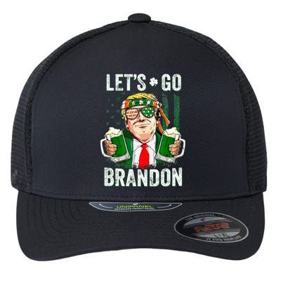 Happy St Patricks day Let's Go Beer Brandon Trump Leprechaun  Flexfit Unipanel Trucker Cap