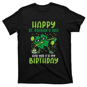 Happy St Patricks Day Birthday Shamrock Dab Party T-Shirt