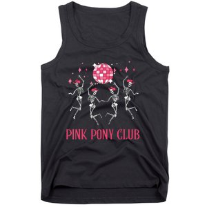 Halloween Skeleton Pony Club Cowgirl Western Birthday Tank Top