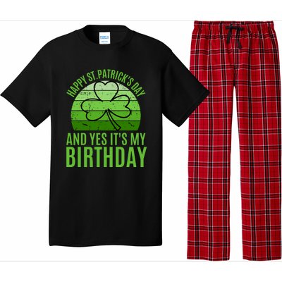 Happy St Patricks Day And Yes ItS My Birthday Pajama Set