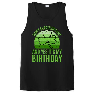 Happy St Patricks Day And Yes ItS My Birthday PosiCharge Competitor Tank