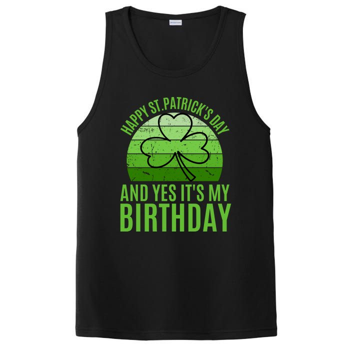 Happy St Patricks Day And Yes ItS My Birthday PosiCharge Competitor Tank