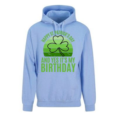 Happy St Patricks Day And Yes ItS My Birthday Unisex Surf Hoodie