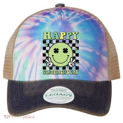 Happy St Patricks Day St Paddys Day Retro Legacy Tie Dye Trucker Hat